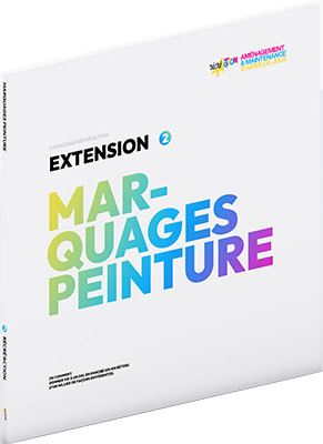 Couverture du catalogue de marquages peinture au sol