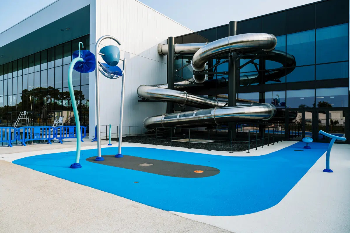 Sol souple posé à l'UCPA Aqua Stadium de Mérignac