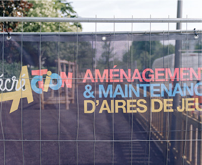 Barriérage de mise en sécurité d'un chantier de sol souple
