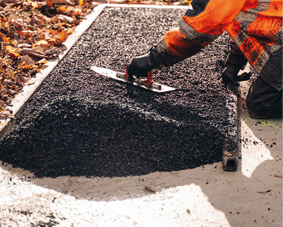 Talochage de la sous-couche amortissante en EPDM recyclé