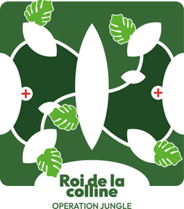 Roi de la colline : Opération Jungle, marquage au sol en peinture pour cour d'école