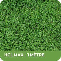 Sol terre-herbe pour les jeux à hauteur de chute inférieure à 1 mètre